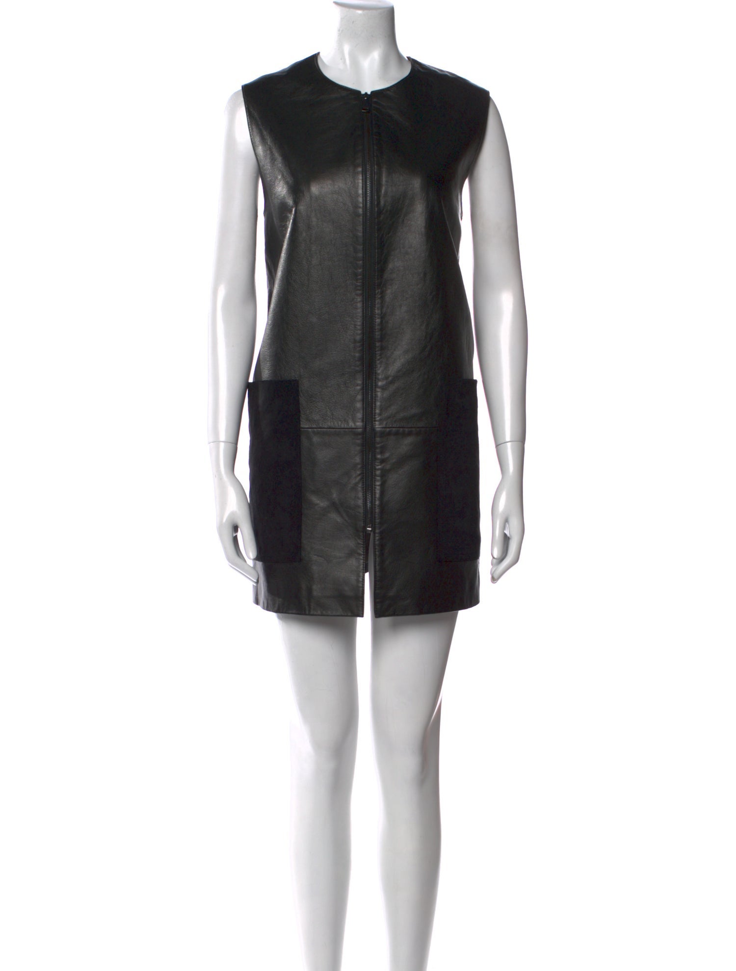 Neiman Marcus Leather Mini Dress