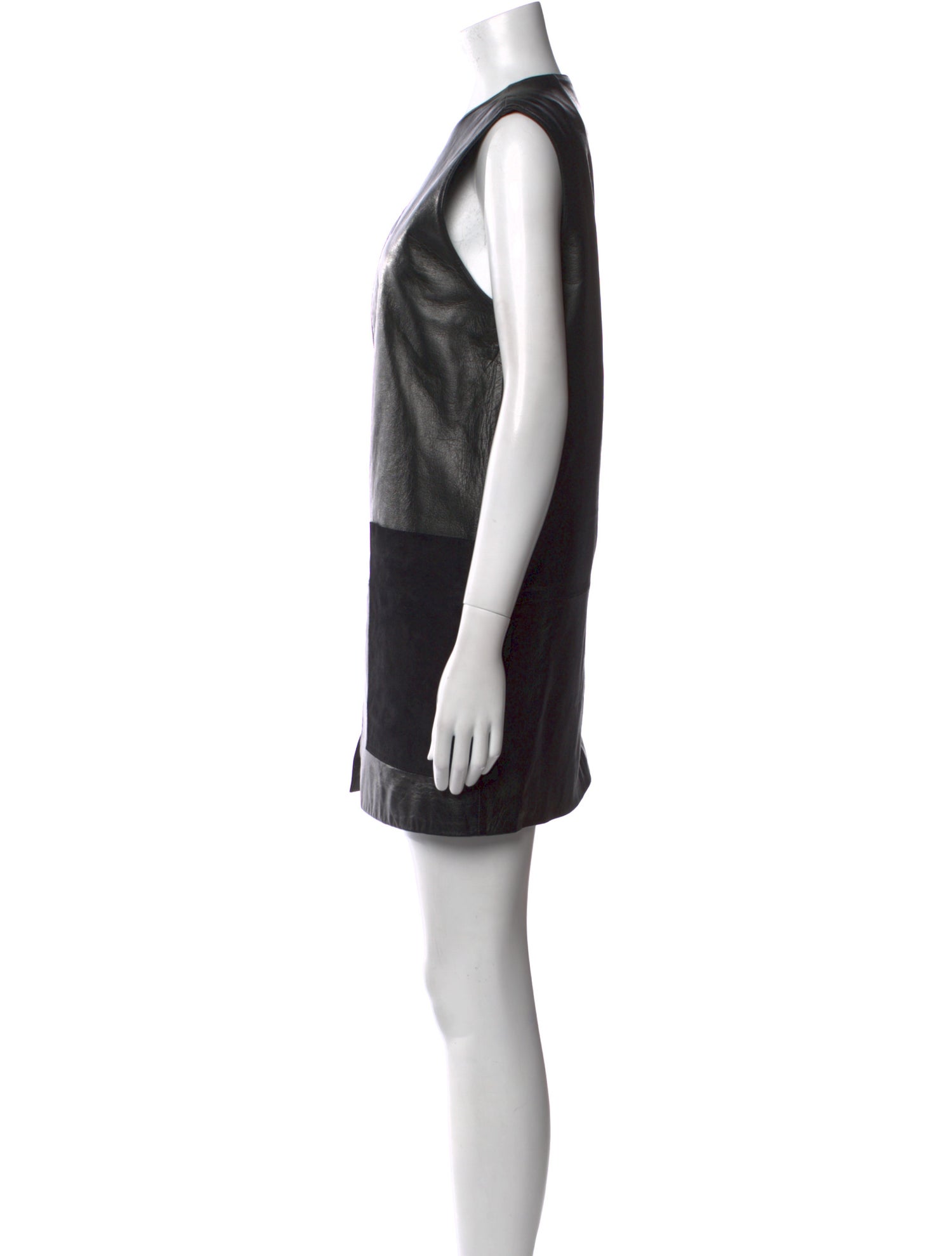 Neiman Marcus Leather Mini Dress