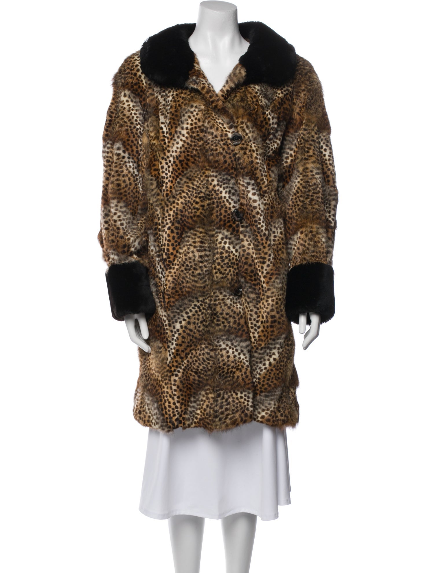 Neiman Marcus Faux Fur Coat