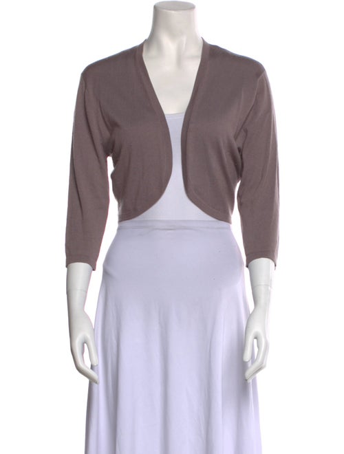 Neiman Marcus Silk V-Neck Sweater