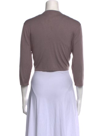 Neiman Marcus Silk V-Neck Sweater
