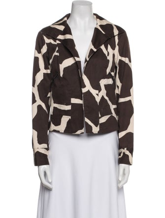 Neiman Marcus Silk Printed Evening Jacket