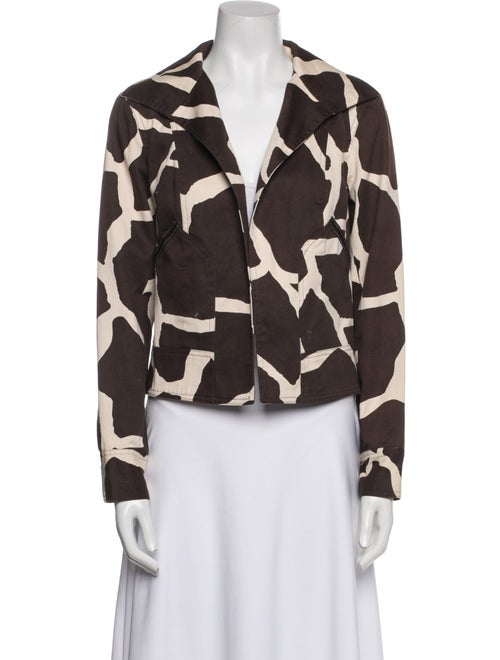 Neiman Marcus Silk Printed Evening Jacket