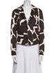 Neiman Marcus Silk Printed Evening Jacket
