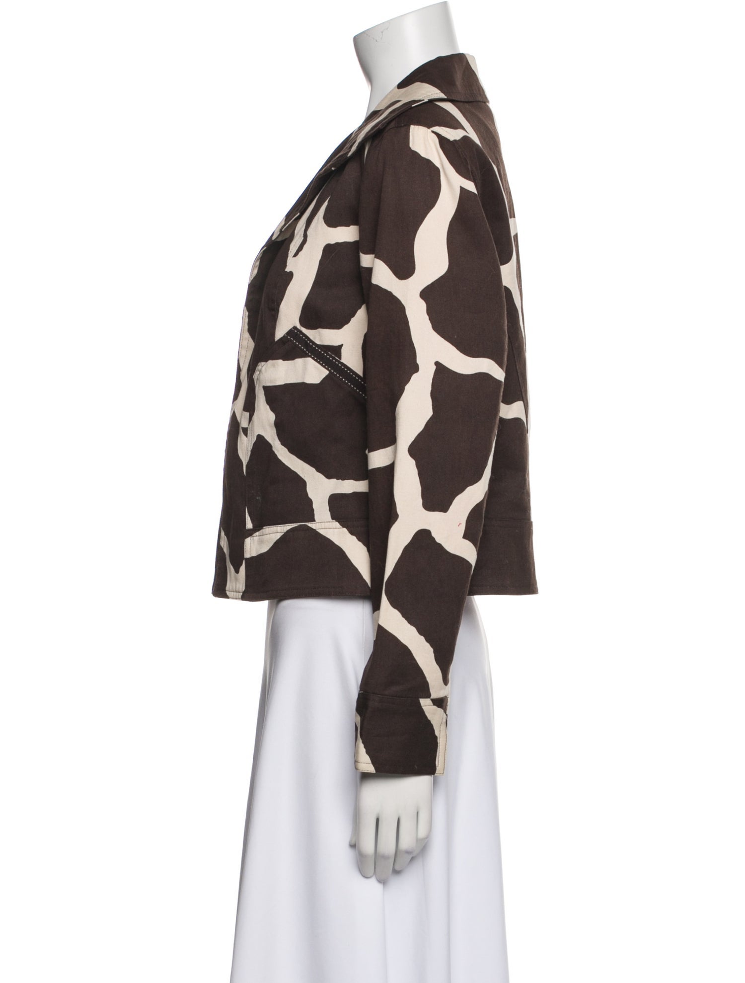 Neiman Marcus Silk Printed Evening Jacket