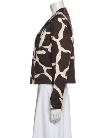 Neiman Marcus Silk Printed Evening Jacket