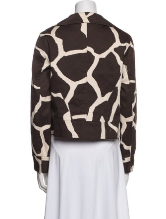 Neiman Marcus Silk Printed Evening Jacket