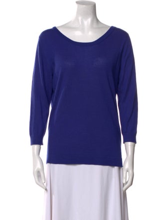 Neiman Marcus Cashmere Scoop Neck Sweater