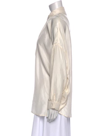 Neiman Marcus Silk Mock Neck Tunic