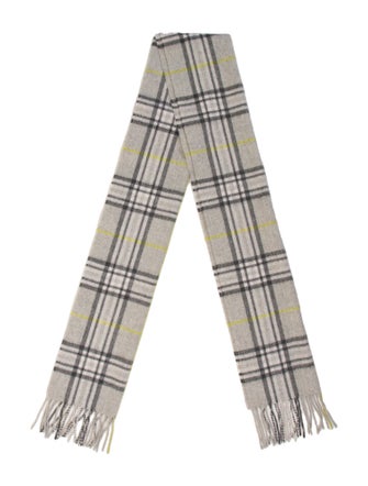 Neiman Marcus Cashmere Striped Scarf