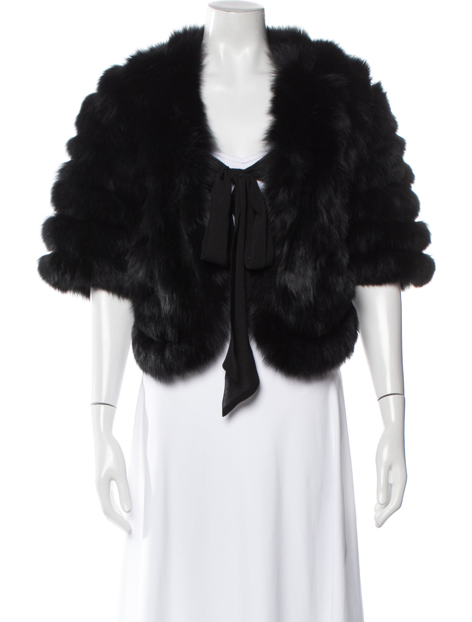 Neiman Marcus Fox Faux Fur Jacket