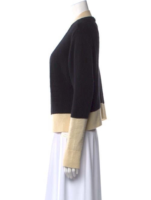 Neiman Marcus Cashmere Colorblock Pattern Sweater