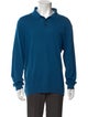 Neiman Marcus Cashmere Crew Neck Polo Sweater