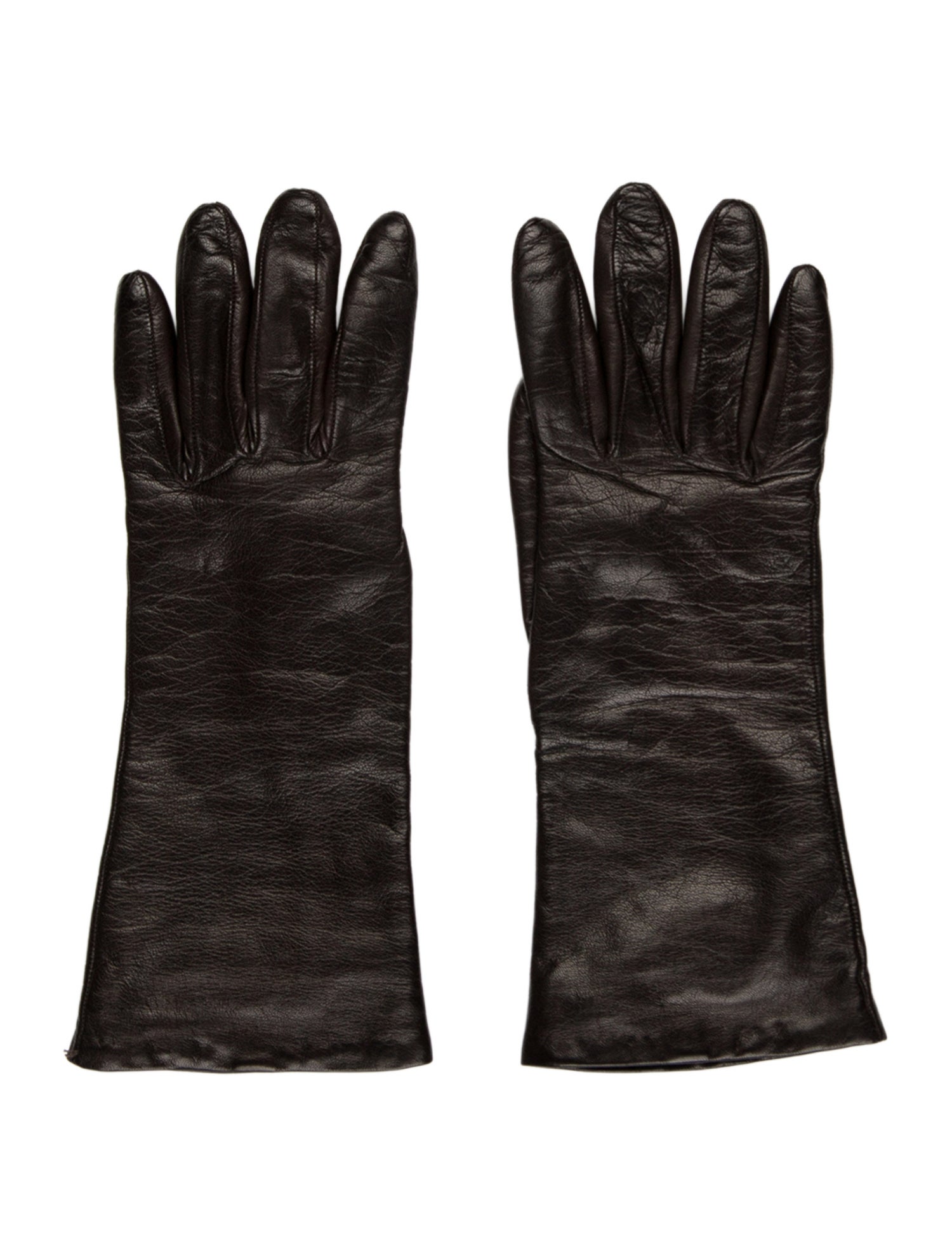Neiman Marcus Leather Winter Gloves