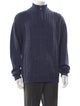 Neiman Marcus Turtleneck Long Sleeve Polo Sweater