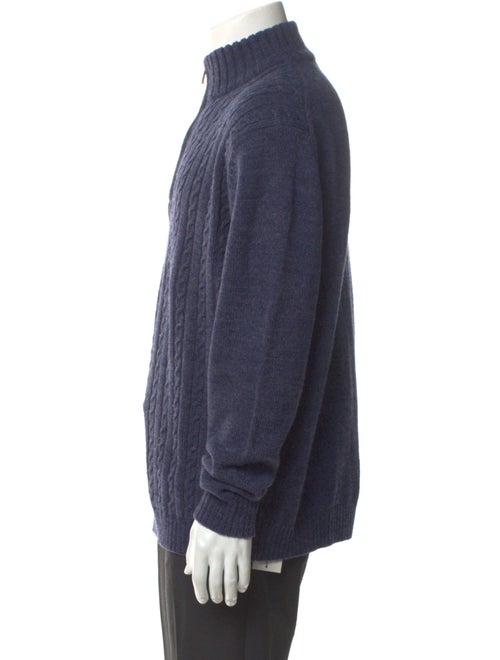 Neiman Marcus Turtleneck Long Sleeve Polo Sweater