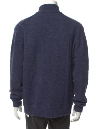 Neiman Marcus Turtleneck Long Sleeve Polo Sweater