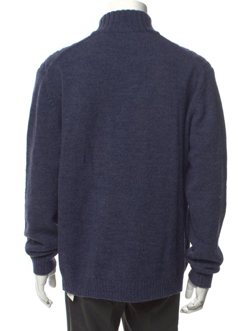 Neiman Marcus Turtleneck Long Sleeve Polo Sweater
