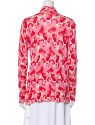 Neiman Marcus Silk Printed Blazer