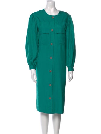 Neiman Marcus Silk Midi Length Dress