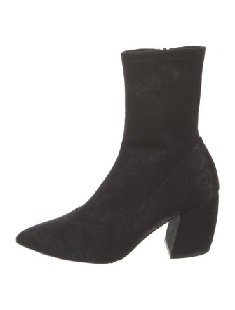 Neiman Marcus Suede Sock Boots