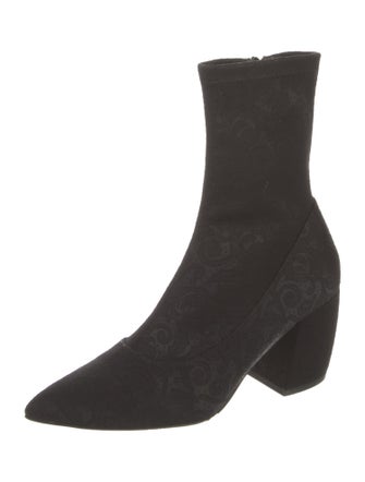 Neiman Marcus Suede Sock Boots