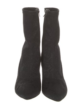 Neiman Marcus Suede Sock Boots