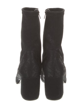 Neiman Marcus Suede Sock Boots