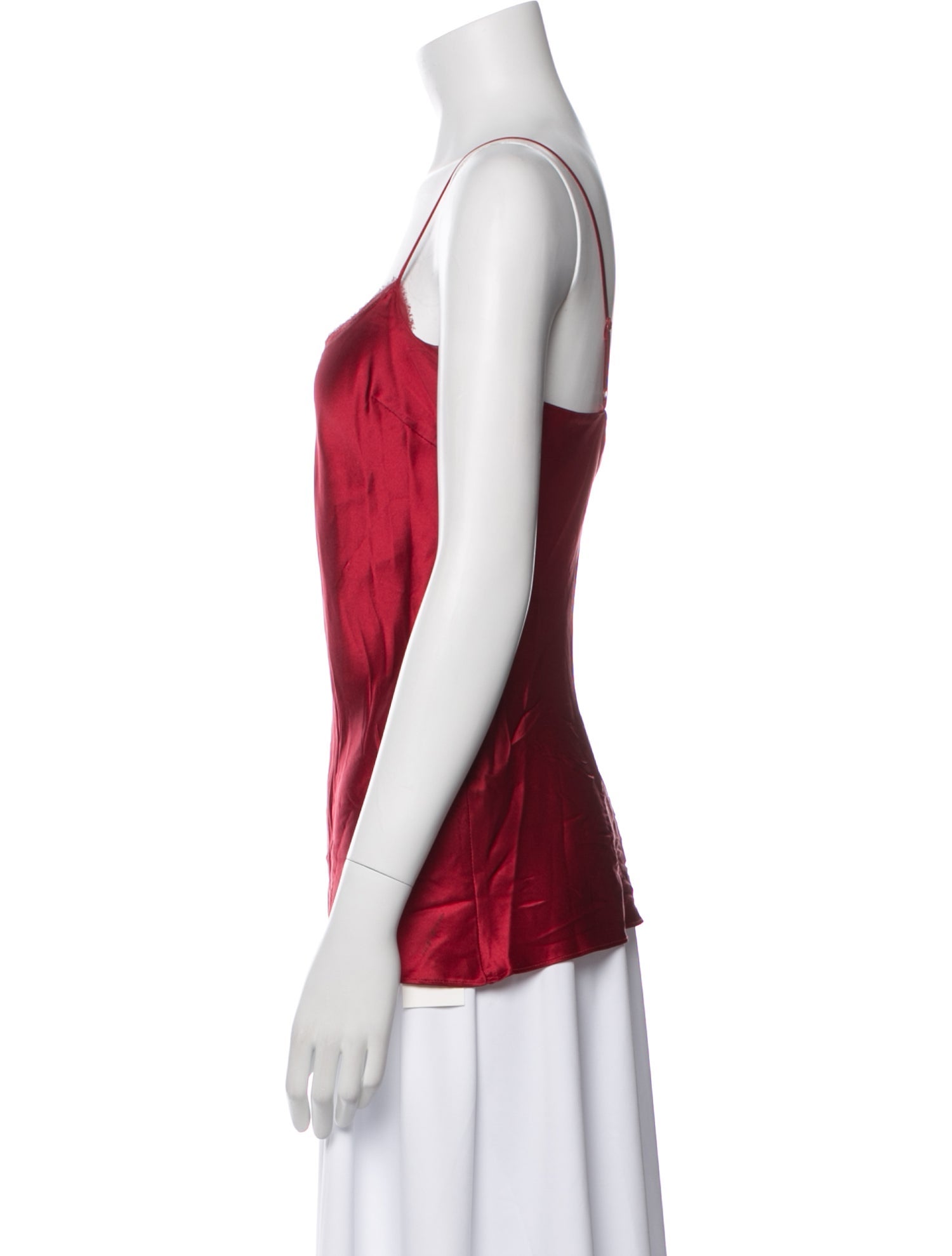 Neiman Marcus Silk V-Neck Top