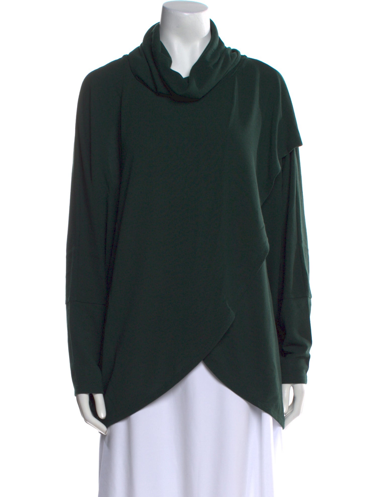 Neiman Marcus Cowl Neck Long Sleeve Sweatshirt
