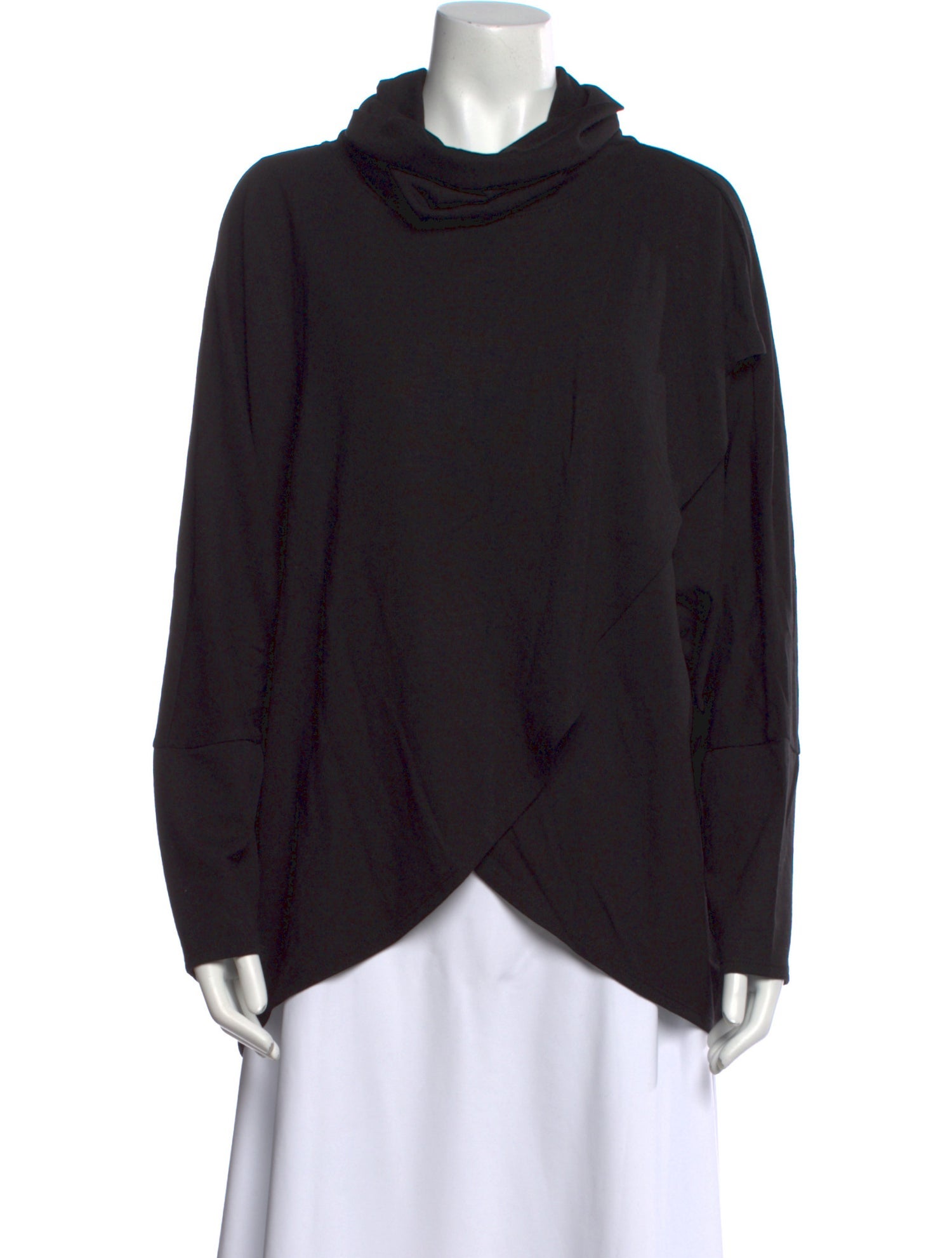 Neiman Marcus Cowl Neck Long Sleeve Sweatshirt