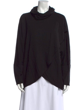 Neiman Marcus Cowl Neck Long Sleeve Sweatshirt