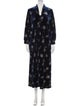 Neiman Marcus Floral Print Long Dress
