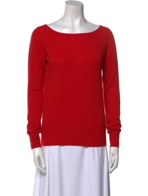 Neiman Marcus Cashmere Bateau Neckline Sweater