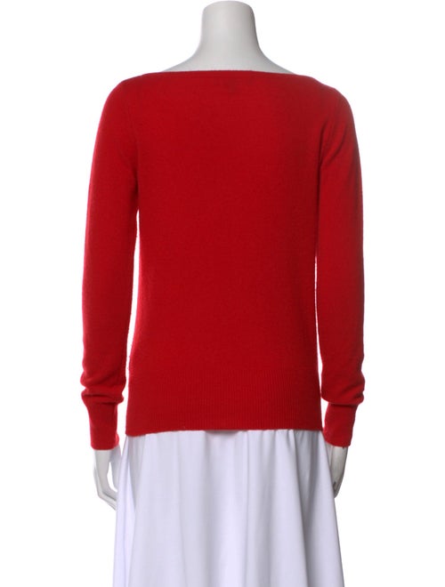 Neiman Marcus Cashmere Bateau Neckline Sweater