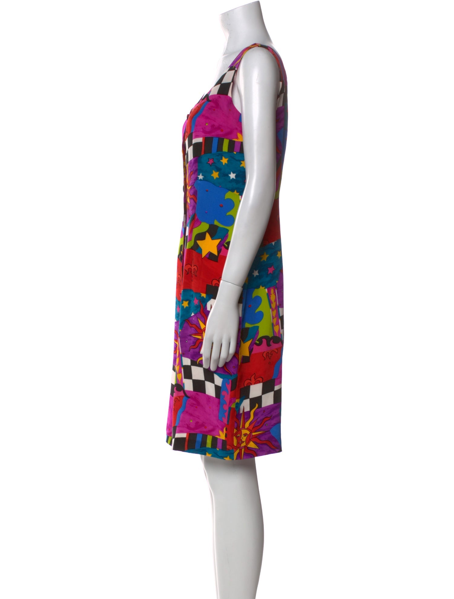 Neiman Marcus Silk Knee-Length Dress