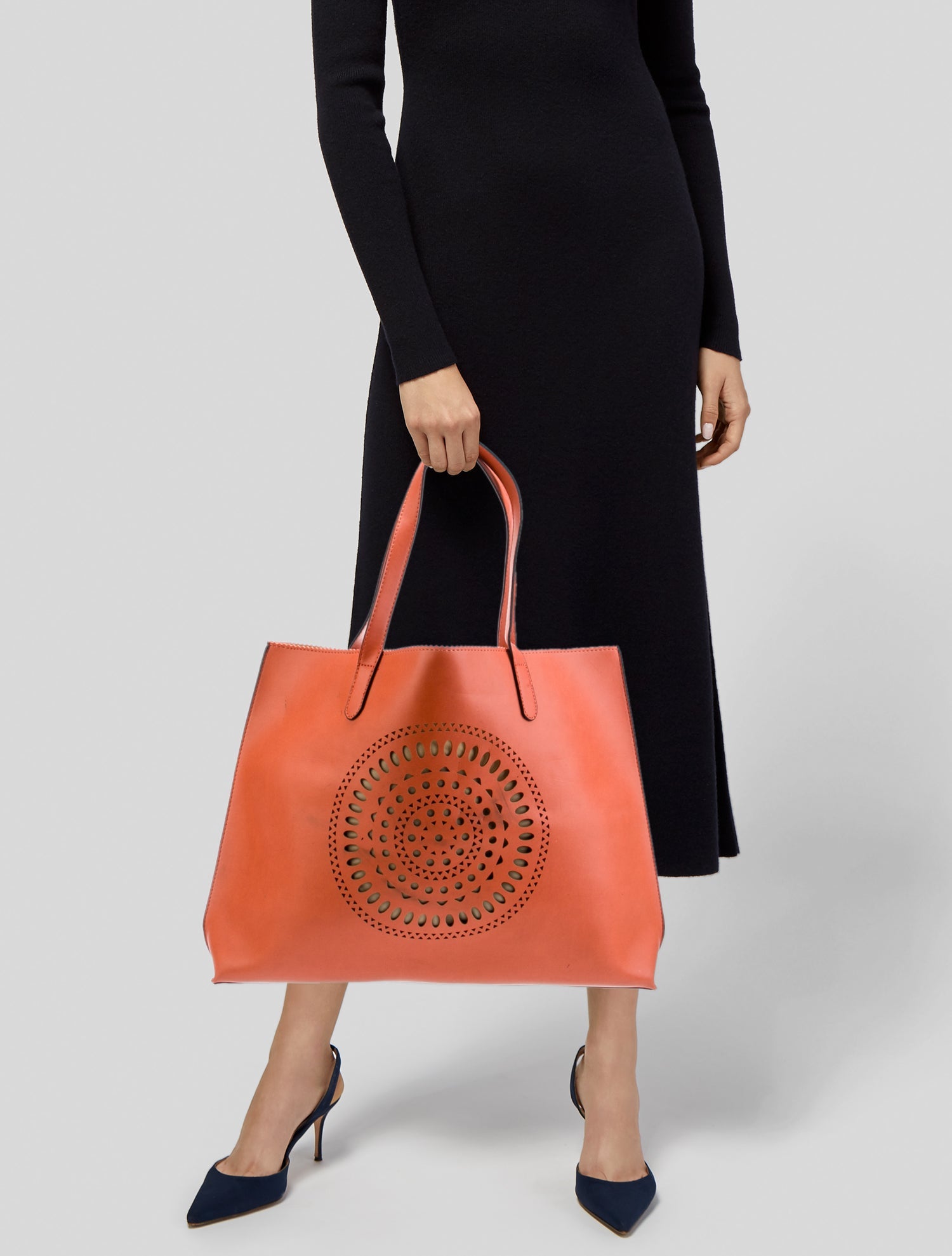 Neiman Marcus Leather Tote