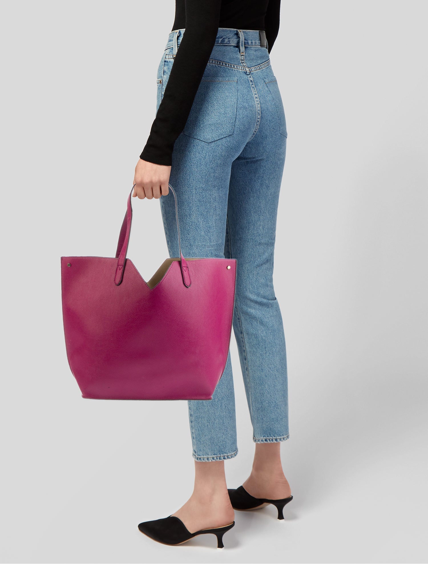 Neiman Marcus Leather Tote