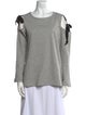 Neiman Marcus Scoop Neck Long Sleeve Sweatshirt