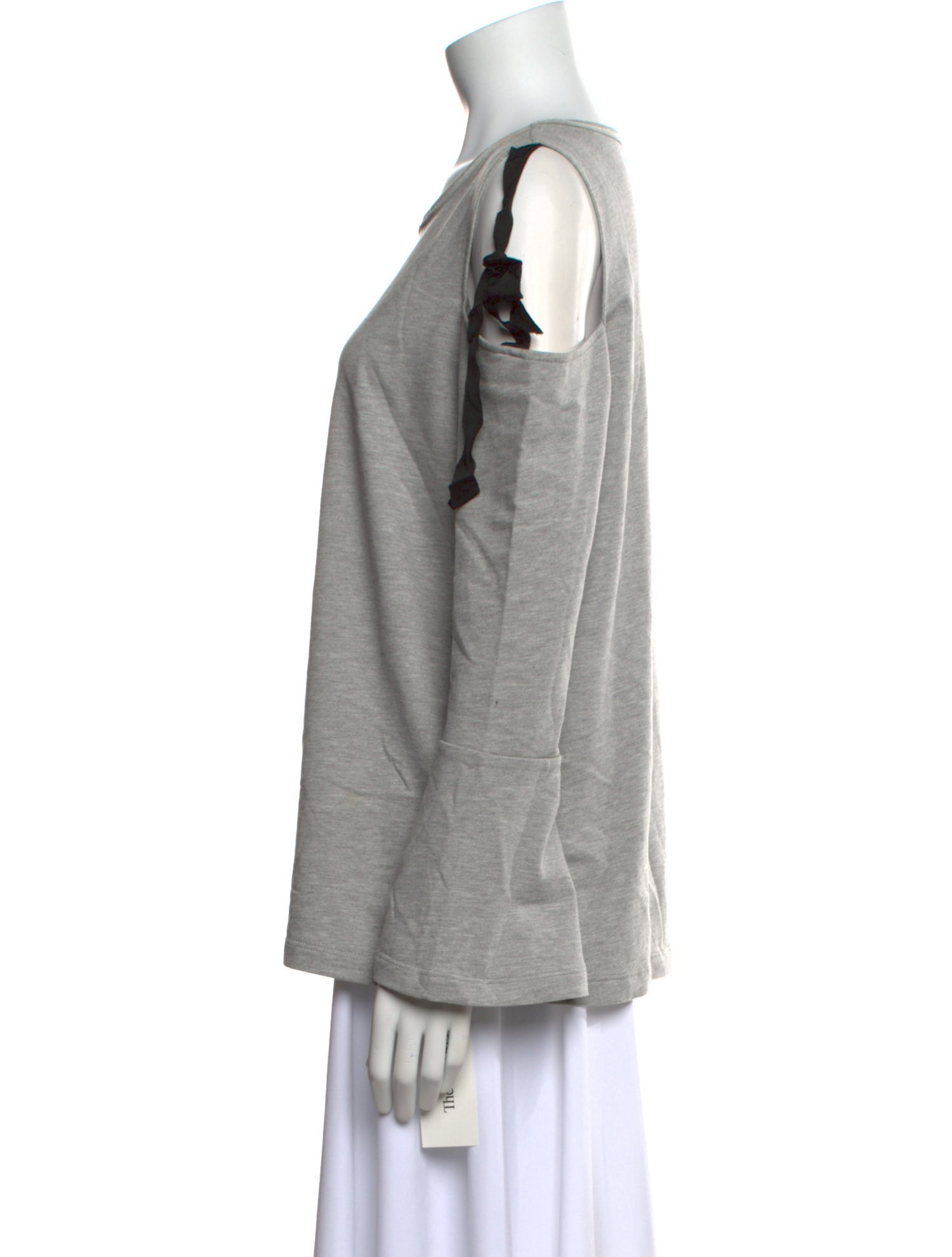 Neiman Marcus Scoop Neck Long Sleeve Sweatshirt