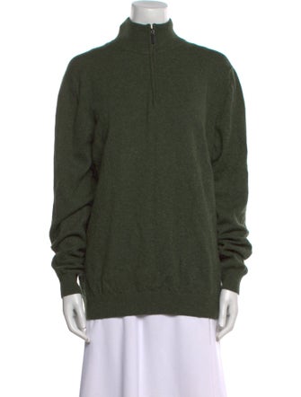 Neiman Marcus Cashmere Mock Neck Sweater