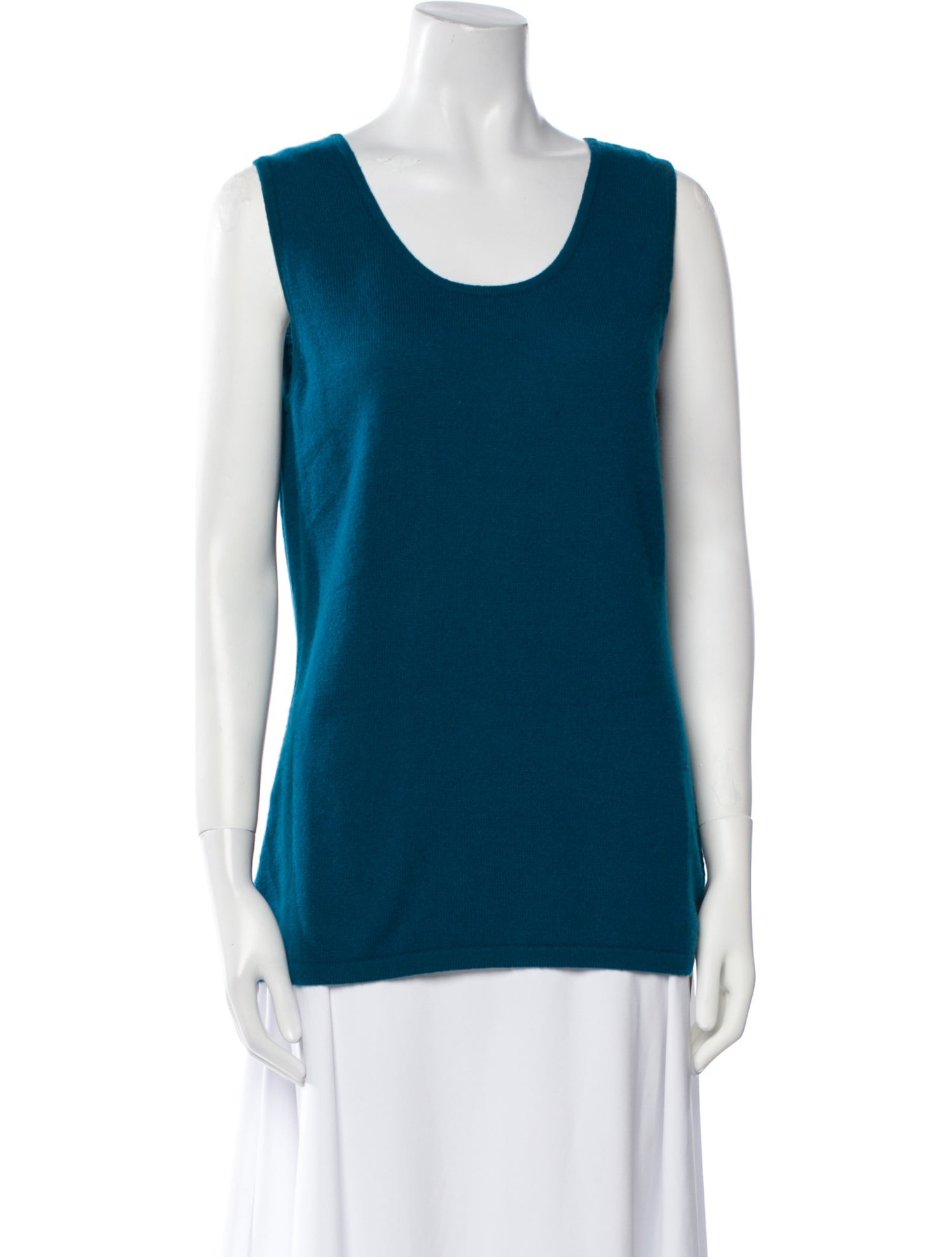 Neiman Marcus Cashmere Scoop Neck Top