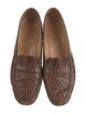 Neiman Marcus Embossed Leather Loafers