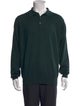 Neiman Marcus Merino Wool Collar Polo Sweater