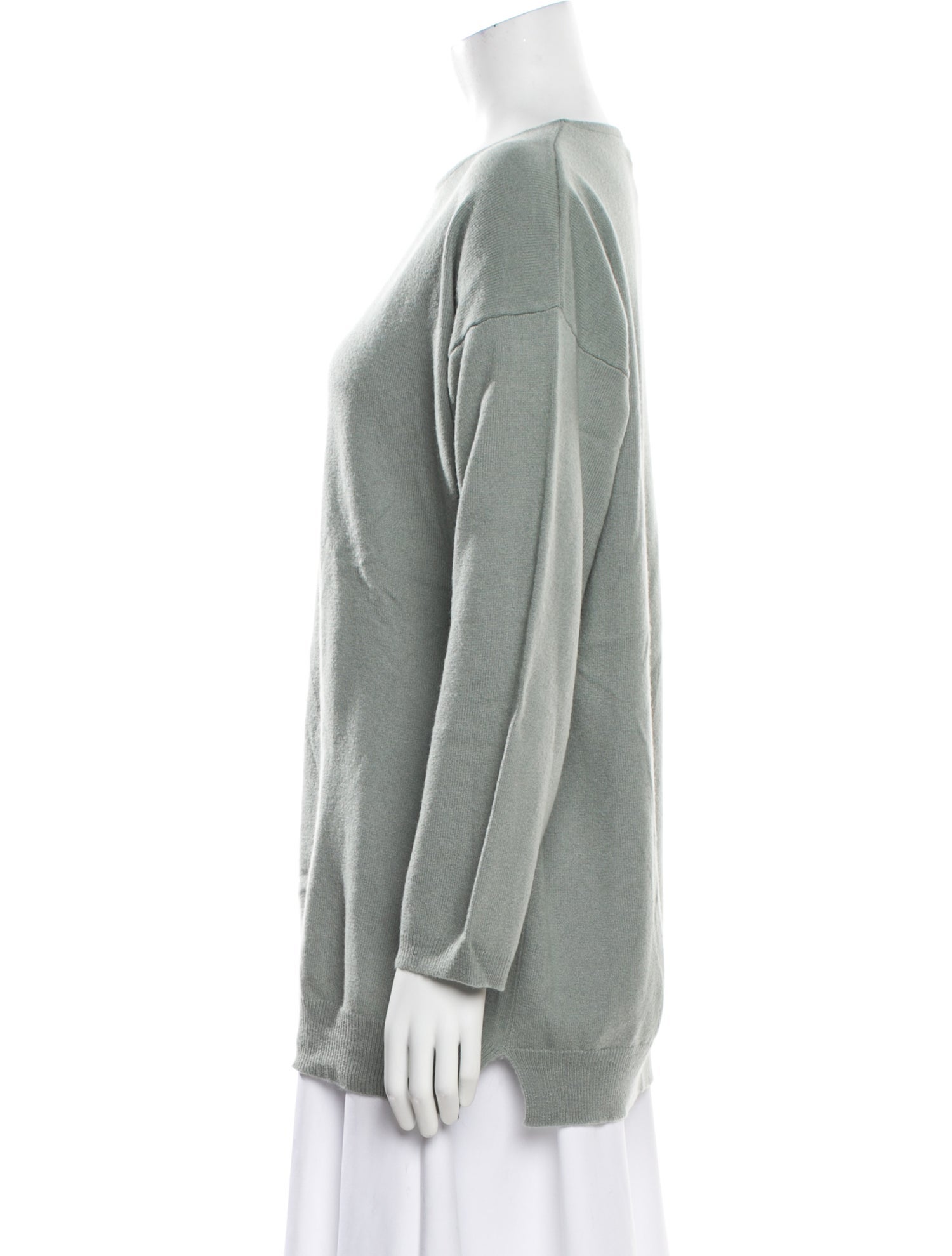 Neiman Marcus Cashmere Bateau Neckline Sweater