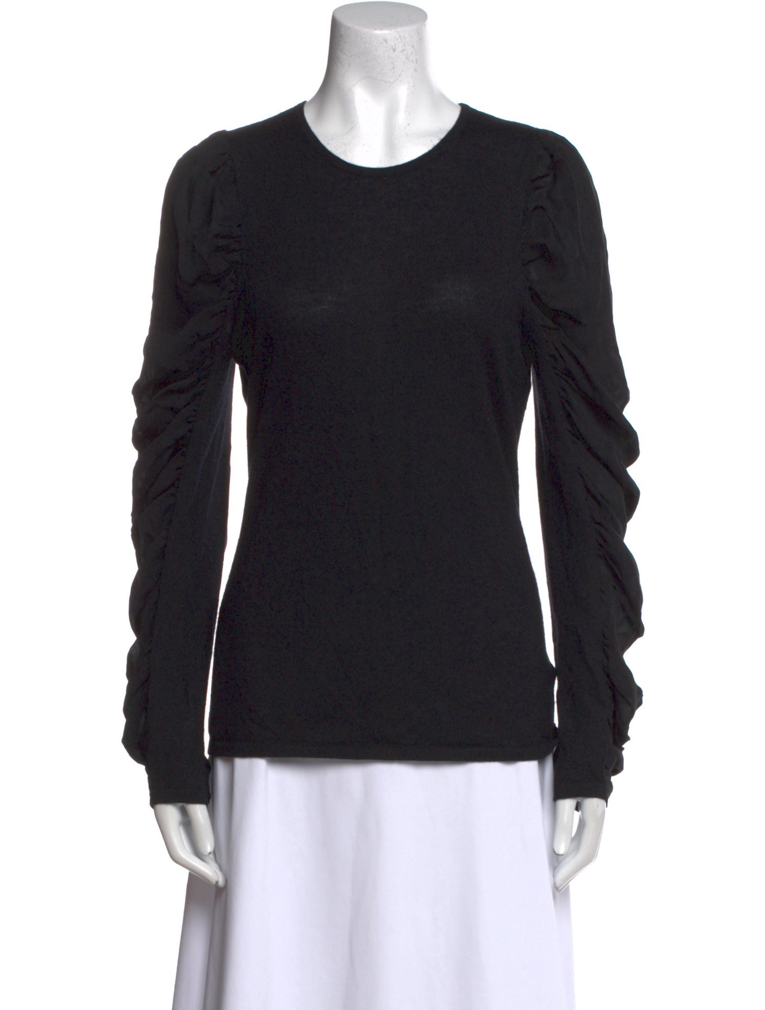 Neiman Marcus Cashmere Crew Neck Sweatshirt