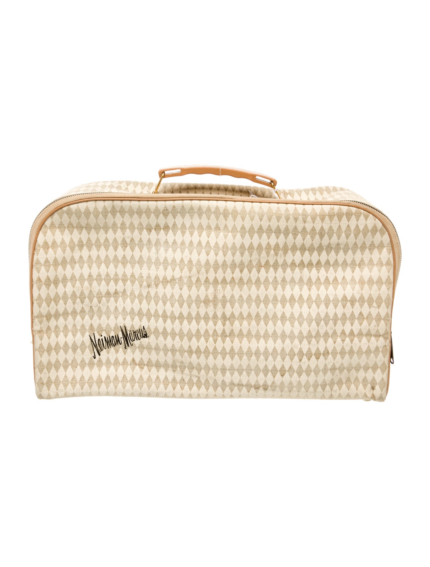 Neiman Marcus Canvas Suitcase