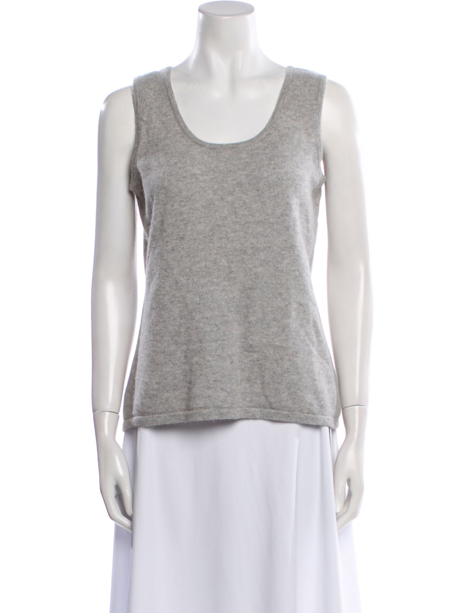Neiman Marcus Cashmere Scoop Neck Top