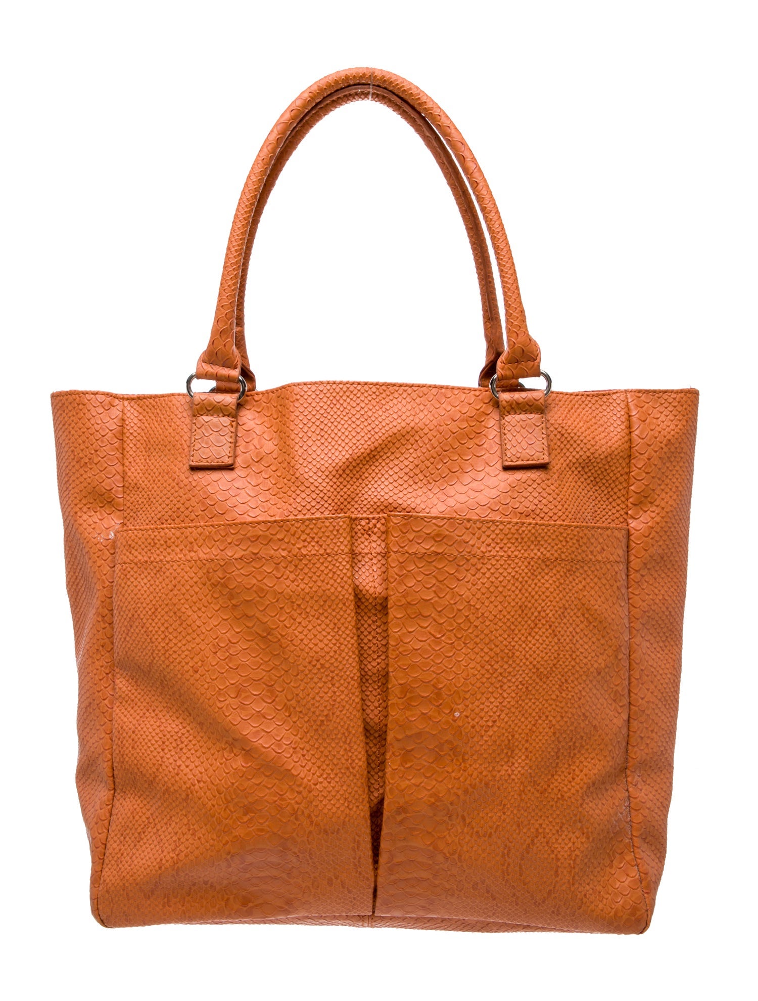 Neiman Marcus Embossed Leather Tote