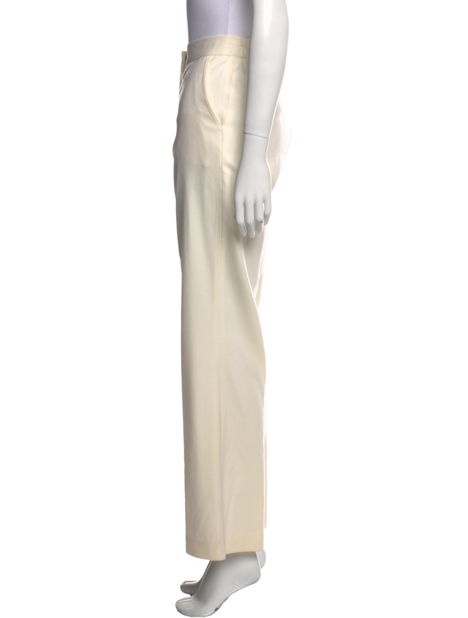 Neiman Marcus Wool Wide Leg Pants